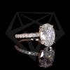 Verlobungsring mit Ovalem Diamant