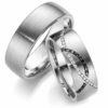 Trauringe exklusiv mehrfarbige Diamanten Design Platin Weißgold