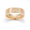 Trauringe Gerstner einheitliches Design in Rosègold mit Diamanten Brillanten
