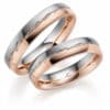 Trauringe bicolor Gerstner Diamant Weißgold Design