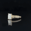 Verlobungsring mit 1 Karat Emerald in 585/- Gelbgold