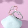 Herz Ring mit Perlen und Brillanten