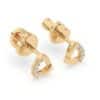 Elegante Brillant-Ohrstecker – 585 Gold (Weiß, Gelb, Rot)