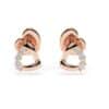Elegante Brillant-Ohrstecker – 585 Gold (Weiß, Gelb, Rot)