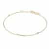 Filigranes Brillant-Armband – 585 Gold (Weiß, Gelb, Rot)