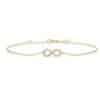 Infinity-Armband mit Brillanten – 585 Gold (Weiß, Gelb, Rot)