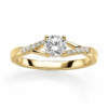 Verlobungsring Round Labor-Diamanten RU-1831-35