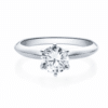 Verlobungsring in 750/-Weißgold mit Labor Diamanten