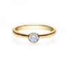 Verlobungsring mit Diamant in Zargenfassung, Gelbgold-18019