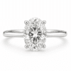 Nathan Verlobungsring mit Ovalen Labor Diamant