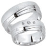 Schwarz - Trauringe - Silber925-108 - Partnerring