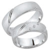 Schwarz - Trauringe - Silber925-091 - Partnerring