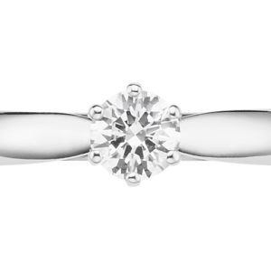 Verlobungsring mit Diamant - 6er-Krappenfassung - Klassisch-0