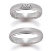 Beide Ringe mit und ohne Brillanten