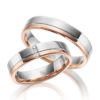 Eheringe - Design - mit Diamanten - RU-1090-1-0