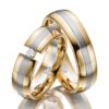 Eheringe - Design - mit Diamant - RU-1004-1-0