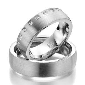 Eheringe - Design - mit Diamanten - RU-1041-1-0