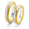 Breuning- Trauring- Rainbow DR 062310 / HR 062320 Weißgold/Gelbgold