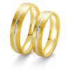 Breuning- Trauring- Rainbow DR 062350 / HR 062360 Gelbgold/Weißgold