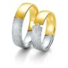 Breuning- Trauring- Rainbow DR 062370 / HR 062380 Weißgold/Gelbgold