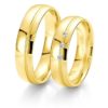 Breuning - Rainbow - Trauringe - DR 062070 / HR 062080 - Gelbgold