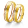 Breuning- Trauring- Rainbow DR 062050 / HR 062060 - Gelbgold/Weißgold/Rotgold