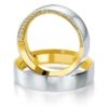 Breuning- Trauring- Design-DR 052210 / HR 052220 - Bicolor - Weißgold/Gelbgold