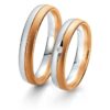 Breuning- Trauring- Rainbow DR 062310 / HR 062320 Weißgold/Rotgold