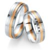 Breuning - B&W Black Diamonds- Trauringe -DR 064150 / HR 064160 - Weißgold/Rotgold/Graugold