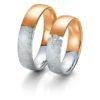 Breuning- Trauring- Rainbow DR 062370 / HR 062380 Weißgold/ Rotgold