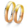 Breuning- Trauring- Rainbow DR 062010 / HR 062020 - Gelbgold/ Weißgold/ Rotgold