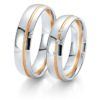 Breuning - Rainbow - Trauringe - DR 062070 / HR 062080 - Platin/Rotgold