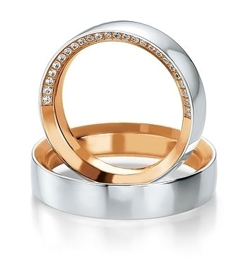 Trauringe Mehrfarbig Viele Steine - Juwelier Fidan