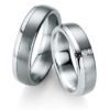 Breuning - Black&White - Trauringe -DR 064070 / HR 064080 - Weißgold/ Graugold