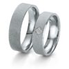 Breuning- Trauring- Rainbow DR 062170 / HR 062180 Weißgold