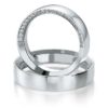 Breuning- Trauring- Design-DR 052210 / HR 052220 - Unicolor - Weißgold