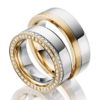 Eheringe - Design - mit Diamanten - RU-1055-1-0