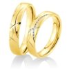 Eheringe - Breuning - Palladium 2 - 026690/026700 - Gelbgold
