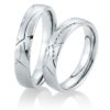 Eheringe - Breuning - Palladium 2 - 026690/026700 - Weißgold