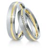 Breuning - Trauringe - Inspiration - DR 041570 / HR 041580 Weißgold/Gelbgold