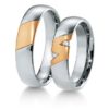 Breuning - Trauringe - Inspiration - DR 041650 / HR 041660 Platin/Rotgold bicolor