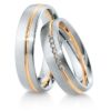 Breuning - Trauringe - Inspiration - DR 041570 / HR 041580 - Weißgold/Rotgold