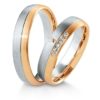 Breuning - Trauringe - Inspiration - DR 041590 / HR 041600 Bicolor Rotgold/Platin