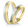 Breuning - Trauringe - Inspiration - DR 041590 / HR 041600 Bicolor Gelbgold/Platin