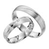 Eheringe - flaches Design - mit Diamanten