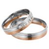 Eheringe - flaches Design - mit Diamanten - R146-0
