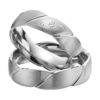 Eheringe - Palladium - mit Diamanten - R502-0