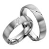 Eheringe - Palladium - mit Diamant - R503-0