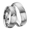 Eheringe - Palladium - mit Diamant - R505-0