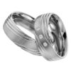 Eheringe - Palladium - mit Diamanten - R507-0